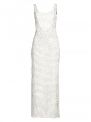 Пляжное макси-платье Dani с вышивкой , белый GiGi C