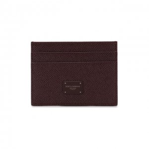 Кожаный футляр для кредитных карт Dolce & Gabbana. Цвет: красный