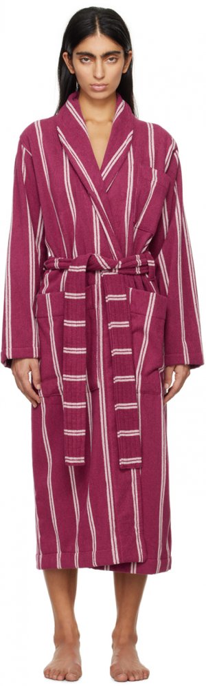 Классический фиолетовый халат , цвет Venice stripes Tekla