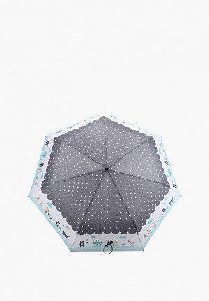 Зонт складной Labbra. Цвет: серый