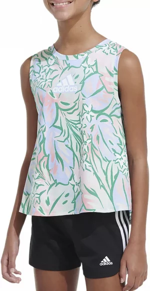 Рубашка с графическим рисунком для девочек Printfil, мультиколор Adidas