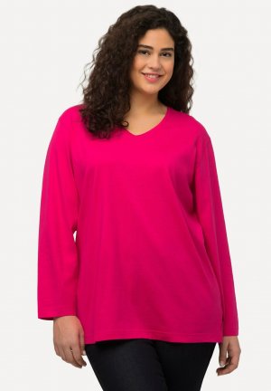 Вязаный свитер BASIC-V , цвет magenta pink Ulla Popken