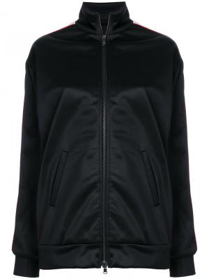 Куртка-бомбер с полосками по бокам Forte Couture. Цвет: чёрный