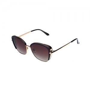 ET3338 солнцезащитные очки (золото/хаки, 320-P87-C81) Noryalli. Цвет: коричневый