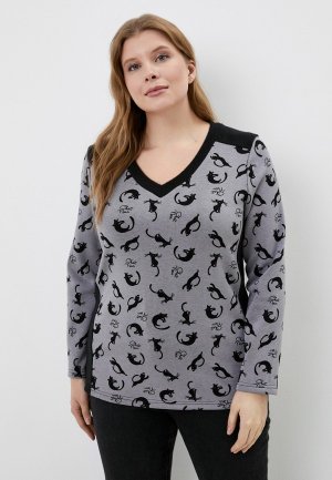 Пуловер Стикомода. Цвет: серый
