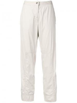 Прямые брюки Prada Vintage. Цвет: бежевый