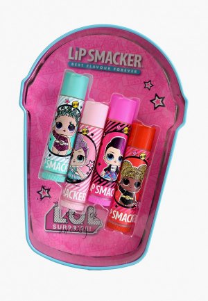 Набор для ухода за губами Lip Smacker бальзамов губ, L.O.L. Surprise! Vanilla Frappe CUP tin box, 4x4гр. Цвет: разноцветный