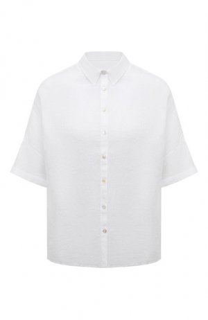 Льняная рубашка 120% Lino. Цвет: белый
