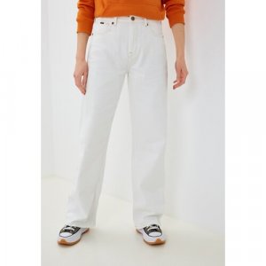 Джинсы широкие , размер 32, белый Pepe Jeans. Цвет: белый
