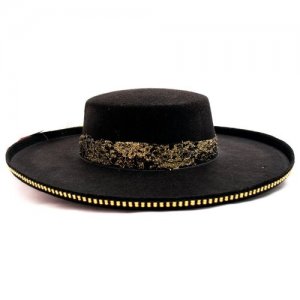 Испанская шляпа с золотой кружевной лентой (12040) RUBIE'S