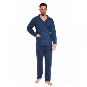 Пижама , размер L, синий Cornette. Цвет: синий