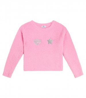 Вышитый свитер, розовый Monnalisa