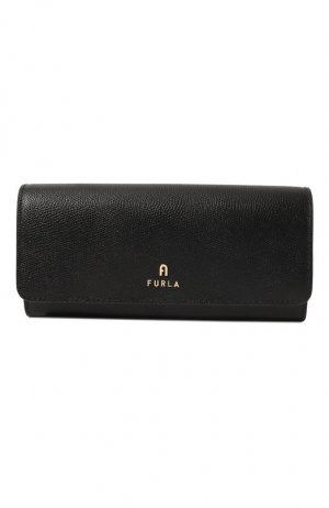 Кожаный кошелек Furla. Цвет: чёрный