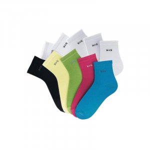 Короткие носки HIS (10 пар) из легкого, дышащего материала для женщин. H.I.S, цвет weiss H.i.s