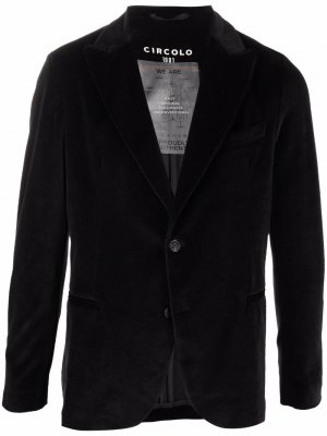 Однобортный пиджак Circolo 1901. Цвет: черный