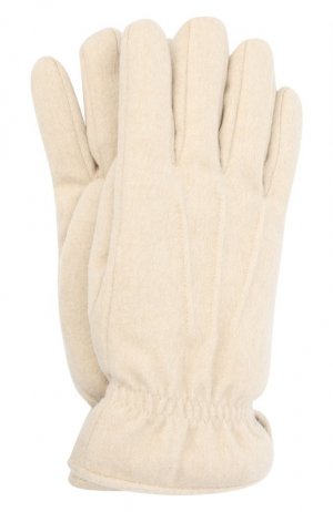 Кашемировые перчатки Loro Piana. Цвет: кремовый