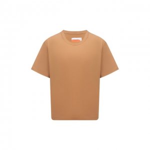 Хлопковая футболка Heron Preston for Calvin Klein. Цвет: коричневый