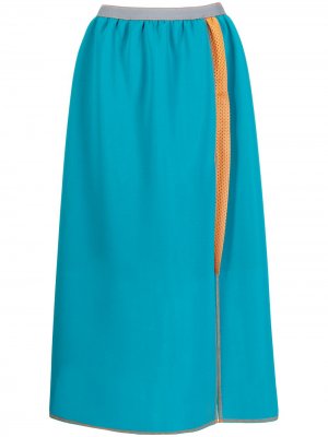 Layered colour-block skirt Kolor. Цвет: зеленый