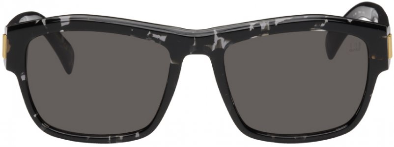 Прямоугольные солнцезащитные очки черепаховой расцветки Dunhill