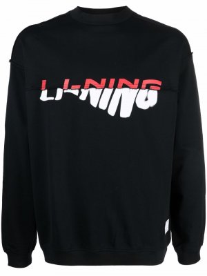 Logo-print sweater Li-Ning. Цвет: черный
