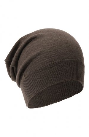 Кашемировая шапка Rick Owens. Цвет: коричневый