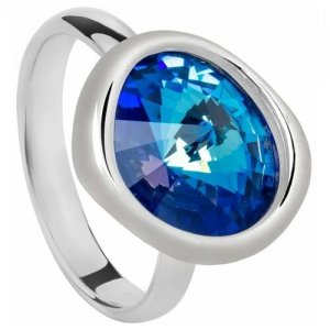 Кольцо , бижутерный сплав, синий Fiore Luna. Цвет: синий