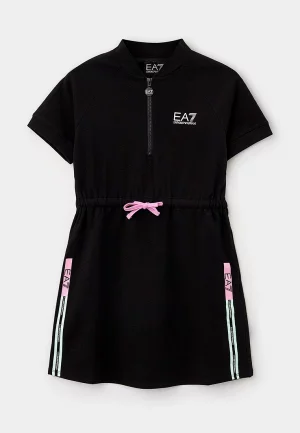 Платье EA7. Цвет: черный