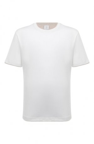 Хлопковая футболка Eleventy. Цвет: белый