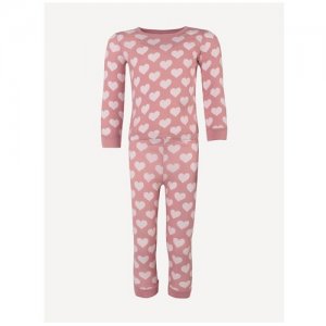 Пижама baon для девочки , размер: 140, розовый. Цвет: розовый