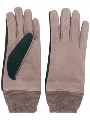 Перчатки с контрастной отделкой Gala Gloves. Цвет: коричневый