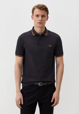 Поло Fred Perry TWIN TIPPED. Цвет: серый