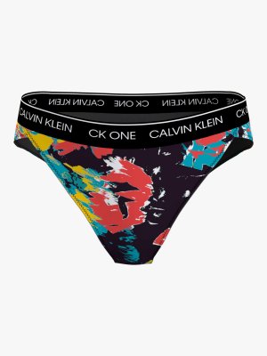 Плавки бикини с высокой талией CK One, цветочный узор Calvin Klein