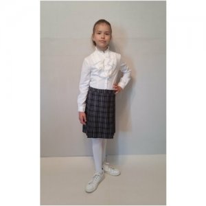 Школьная юбка , размер 146-40, серый РУСЬ. Цвет: серый