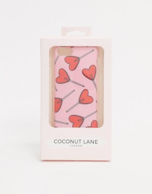 Чехол для iPhone с принтом сердце -Мульти Coconut Lane