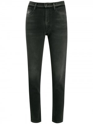 Декорированные джинсы скинни Marcelo Burlon County of Milan. Цвет: черный