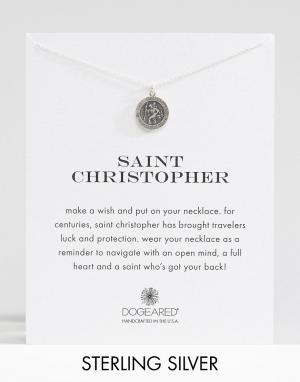 Серебряное ожерелье с подвеской Св. Христофор Dogeared. Цвет: серебряный
