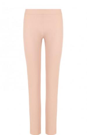 Однотонные брюки прямого кроя из шерсти La Perla. Цвет: розовый