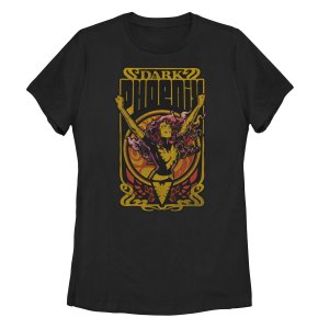 Детская футболка с плакатом и открыткой Dark Phoenix Fire Marvel