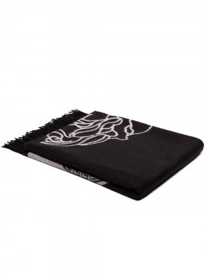 Одеяло Shadow Versace. Цвет: черный