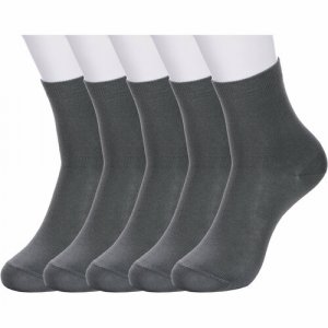 Носки 5 пар, размер 18, серый Conte. Цвет: темно-серый/серый