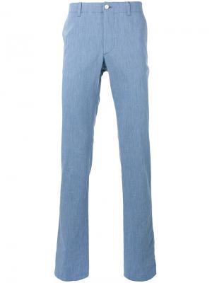 Классические брюки Corneliani. Цвет: синий