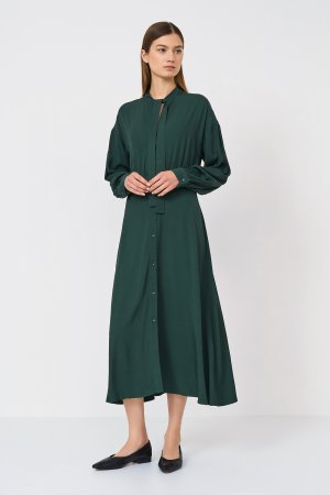 Платье BAON. Цвет: зеленый
