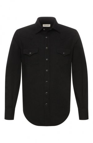 Джинсовая рубашка Saint Laurent. Цвет: чёрный