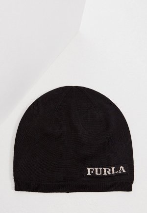 Шапка Furla EVA. Цвет: черный
