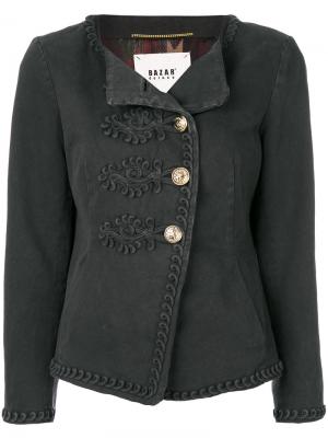 Приталенная куртка Bazar Deluxe. Цвет: серый
