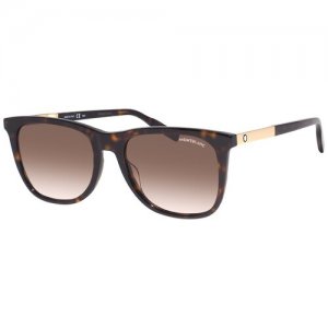 Солнцезащитные очки , коричневый Montblanc. Цвет: коричневый