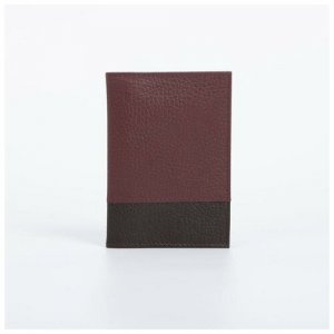 Обложка для паспорта Textura, коричневый, бордовый Mikimarket