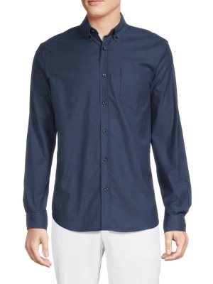 Оксфордская рубашка с воротником на пуговицах , темно-синий Ben Sherman