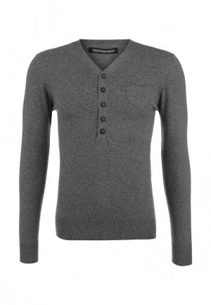 Пуловер Sorbino. Цвет: серый