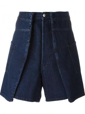 Джинсовые шорты Christopher Shannon. Цвет: синий
